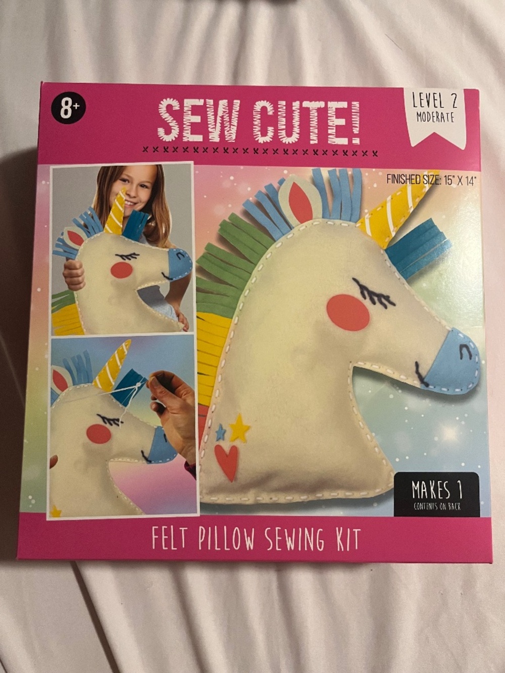 DIY unicorn pillow craft for kids